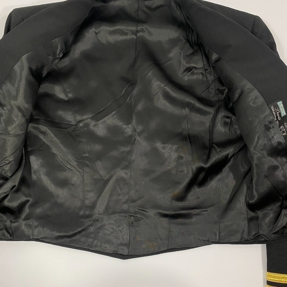 Davis Clothing Co Boston Vintage Military Style Wool Open Jacket - Picture 4 of 7